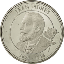 France, Médaille, Collection Panthéon, Jean Jaurès, SPL+, Nickel