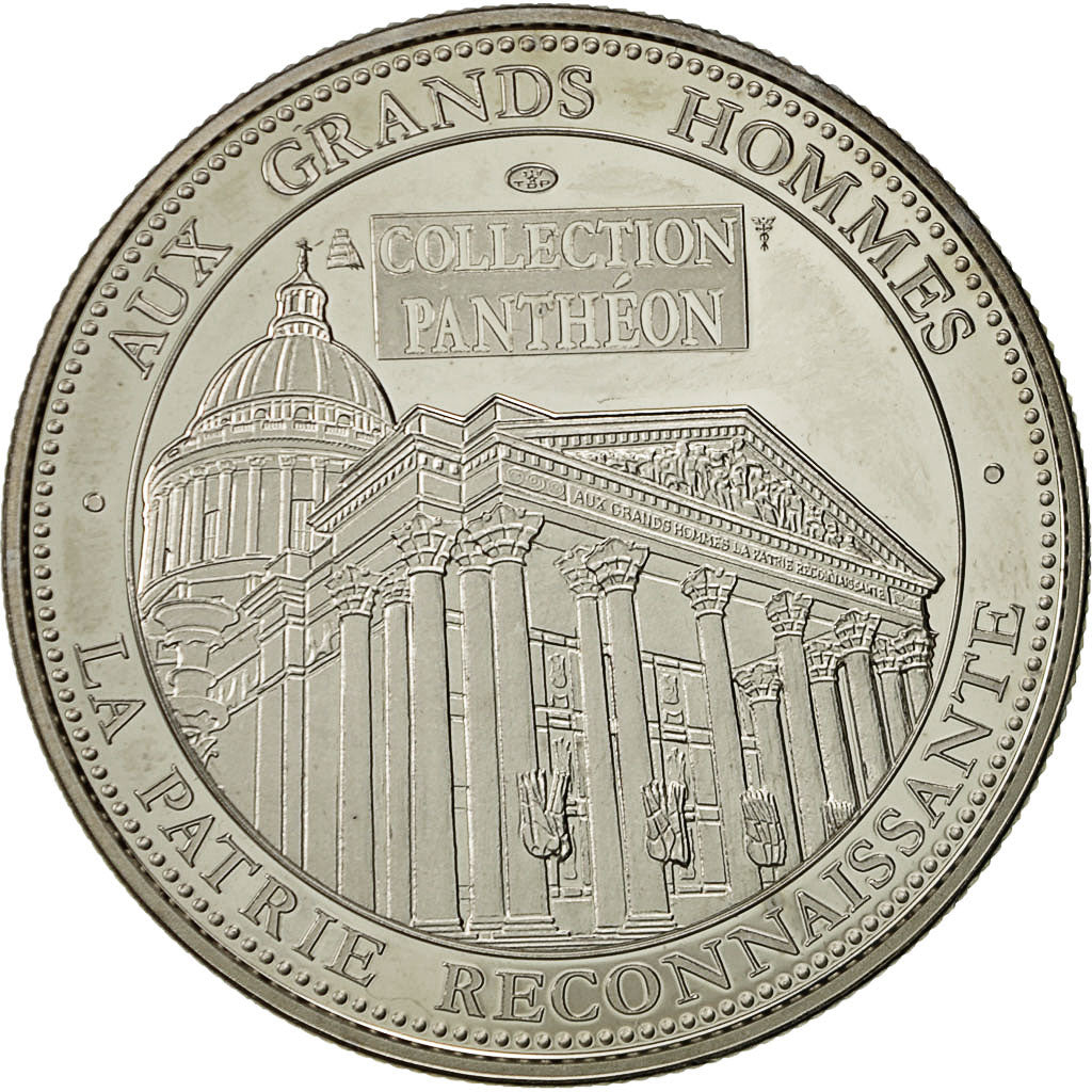 France, Médaille, Collection Panthéon, Jean Jaurès, SPL+, Nickel