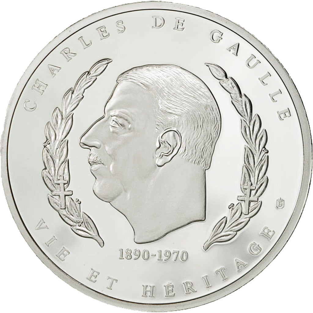 Frankrijk, Medaille, Charles De Gaulle, Appel du 18 juin 1940, UNC, Verzilverd