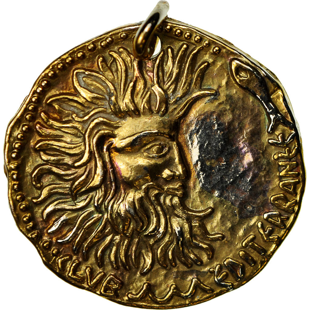 France, Medal, Club Méditerranée, Bridge, MS(64), Gilt Bronze