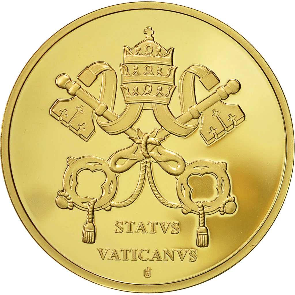 Vatican, Medal, Le Pape François, 2013, MS(64), Copper Gilt