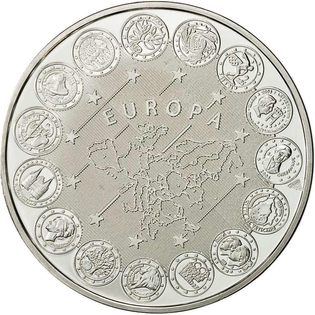 Monaco, Medal, L'Europe, Monaco, 2007, MS(64), Copper Gilt
