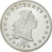 France, Medal, Reproduction de la Flowing Hair Silver Dollar, MS(64), Copper