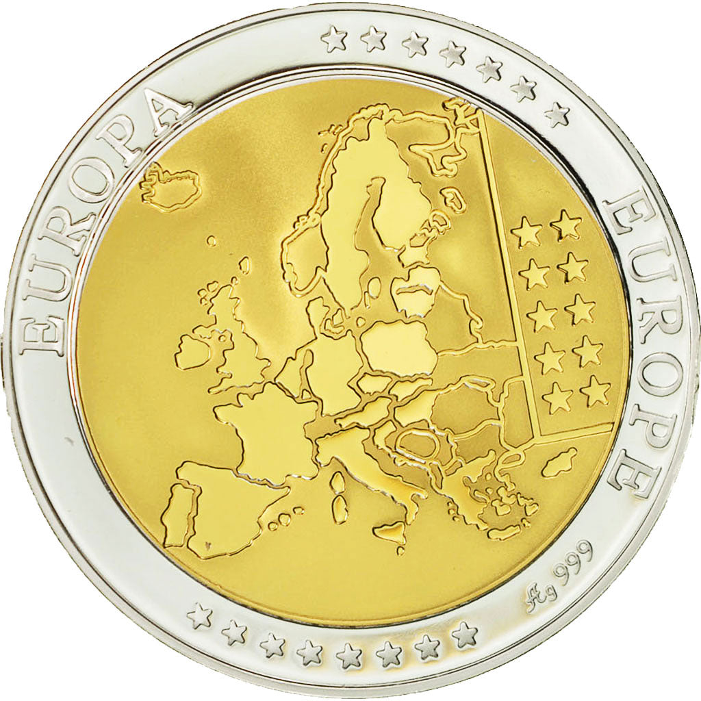 Monaco, Medal, Europe, Rainier III, 2003, MS(64), Silver
