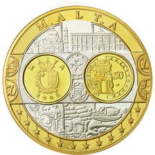 Malta, Medal, L'Europe, Auberge de Castille, 2008, MS(64), Silver