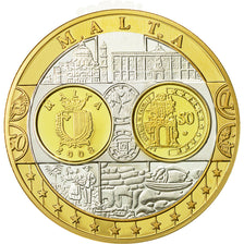 Malte, Médaille, L'Europe, Auberge de Castille, 2008, SPL+, Argent