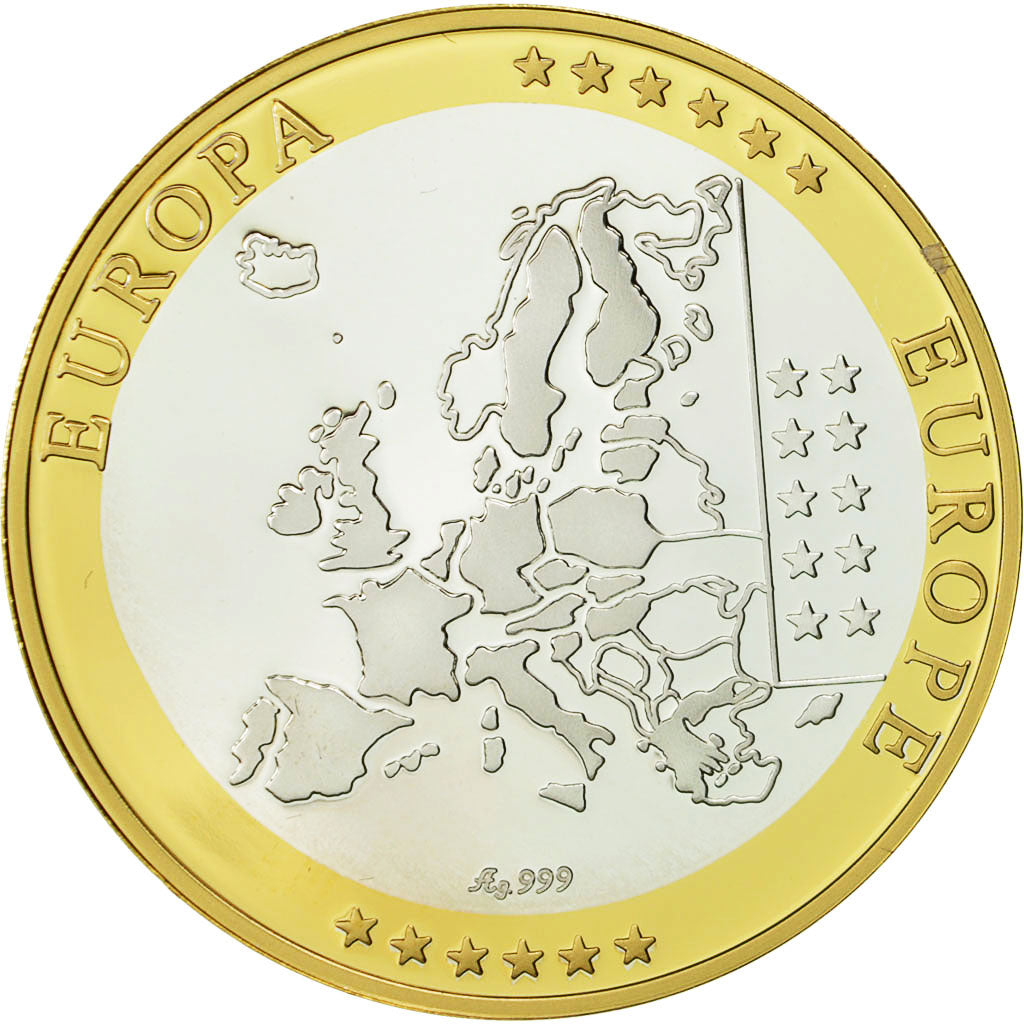 Malta, Medal, L'Europe, Auberge de Castille, 2008, MS(64), Silver