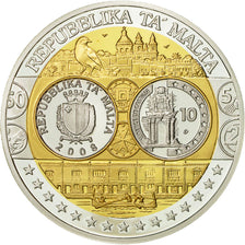 Malta, Medal, L'Europe, Auberge de Castille, 2008, MS(64), Silver