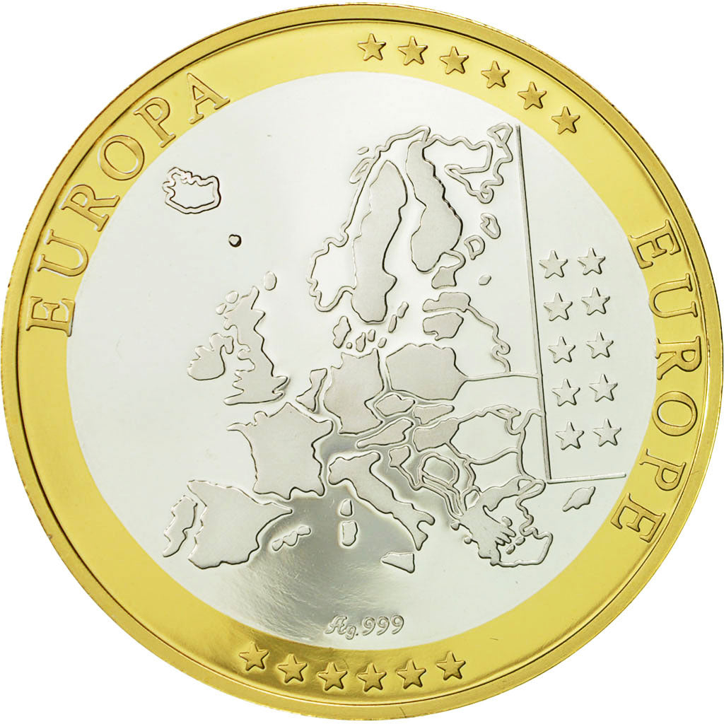Belgia, Medal, L'Europe, MS(64), Srebro