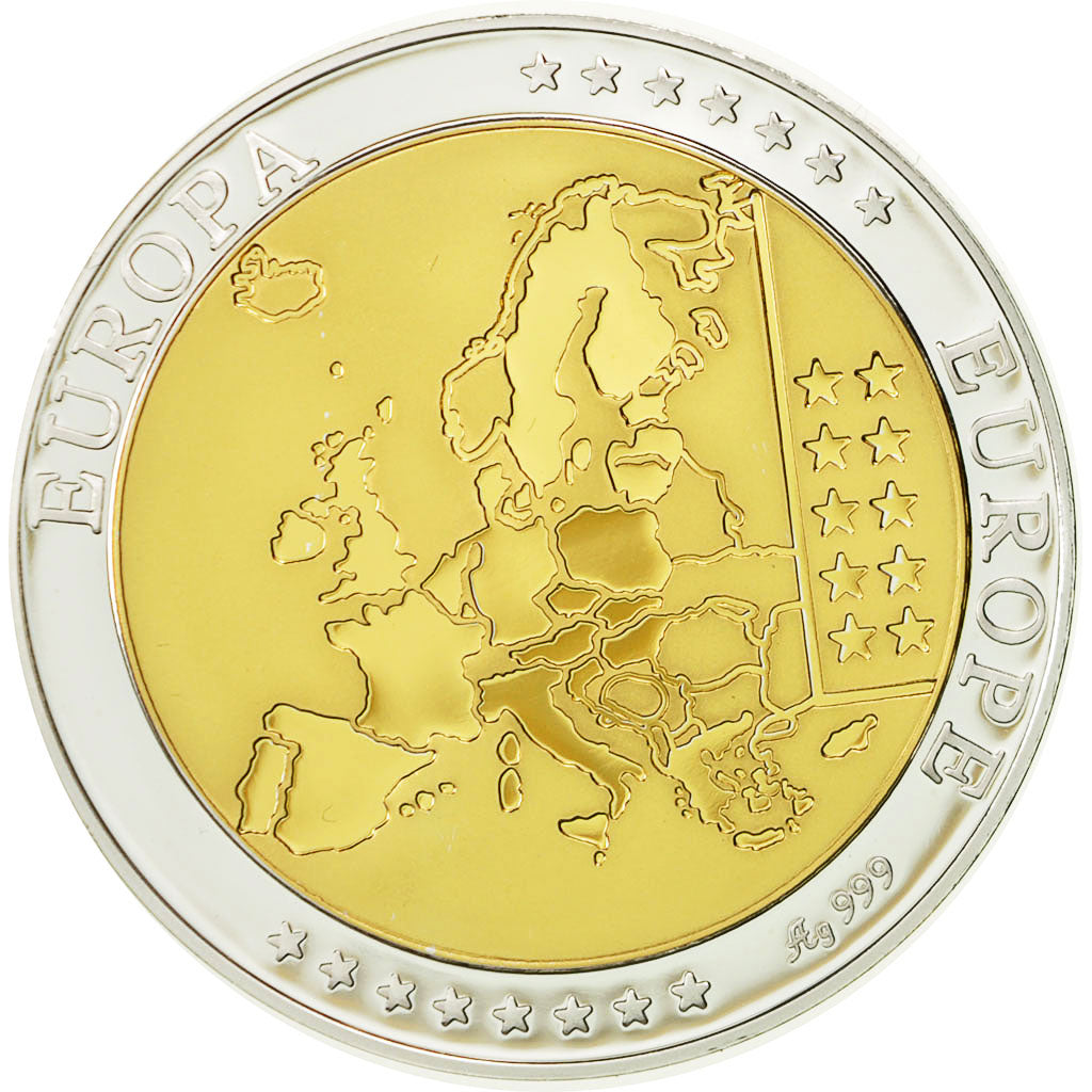 Grèce, Médaille, L'Europe, JO d'Athènes, 2004, SPL+, Argent