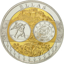 Griechenland, Medaille, L'Europe, JO d'Athènes, 2004, UNZ+, Silber