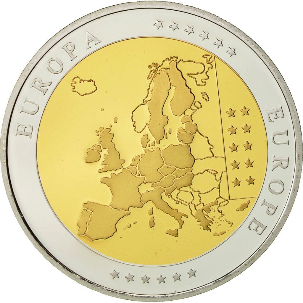 Griechenland, Medaille, L'Europe, JO d'Athènes, 2004, UNZ+, Silber