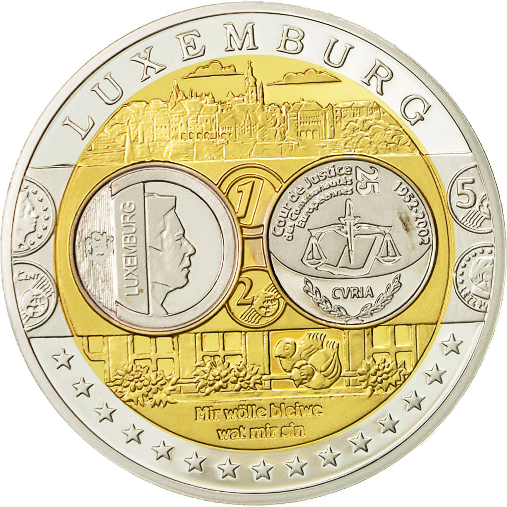 Luxembourg, Medal, Cour de Justice Européenne, 2002, MS(64), Silver