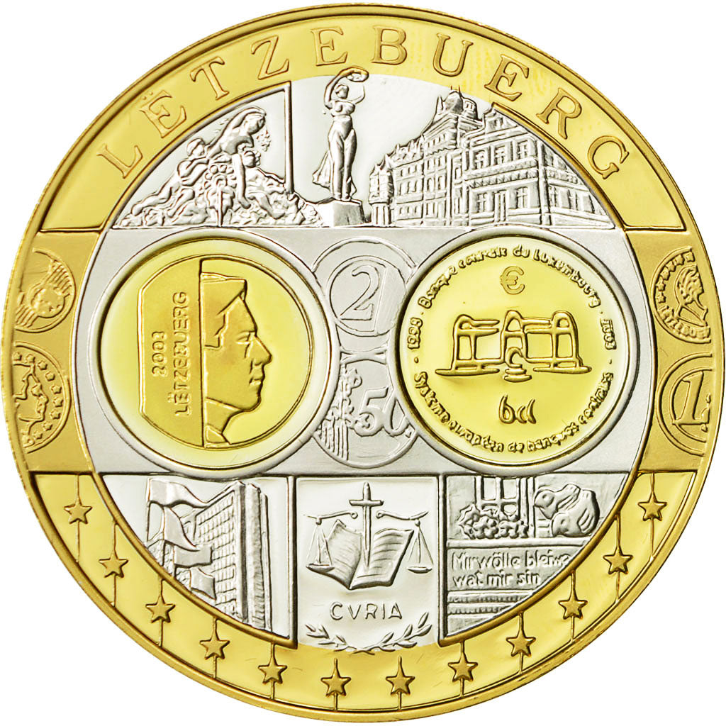 Luxemburg, Medaille, L'Europe, 2003, UNZ+, Silber