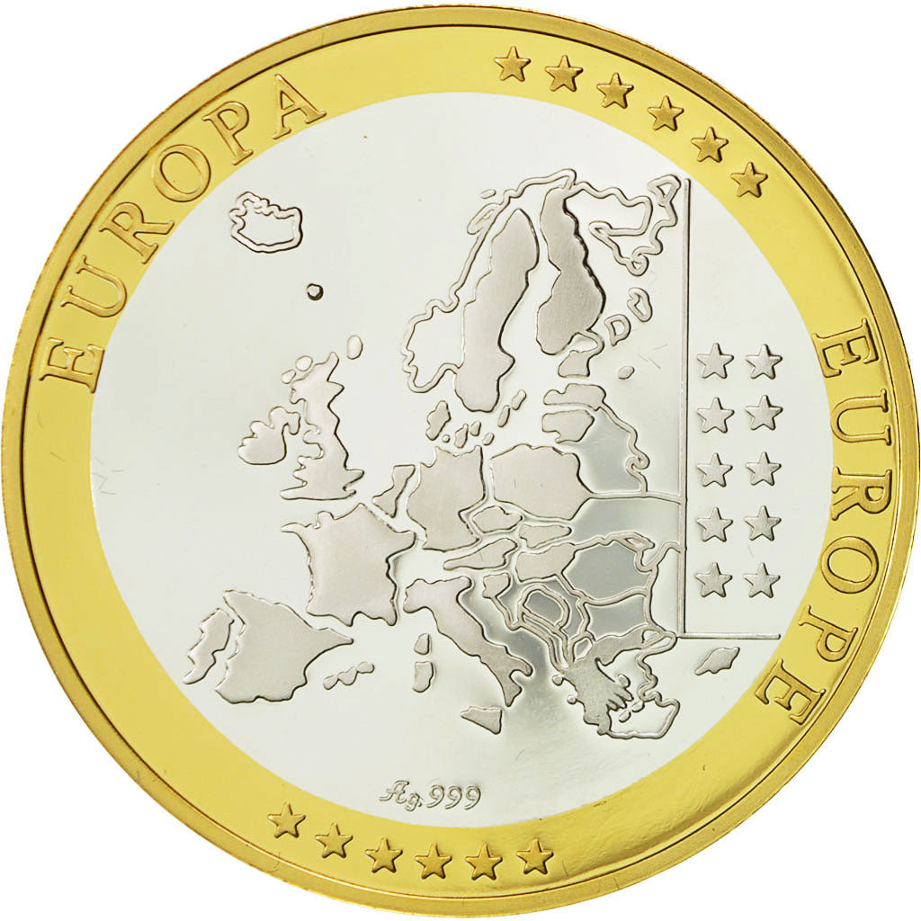 Luxemburg, Medaille, L'Europe, 2003, UNZ+, Silber