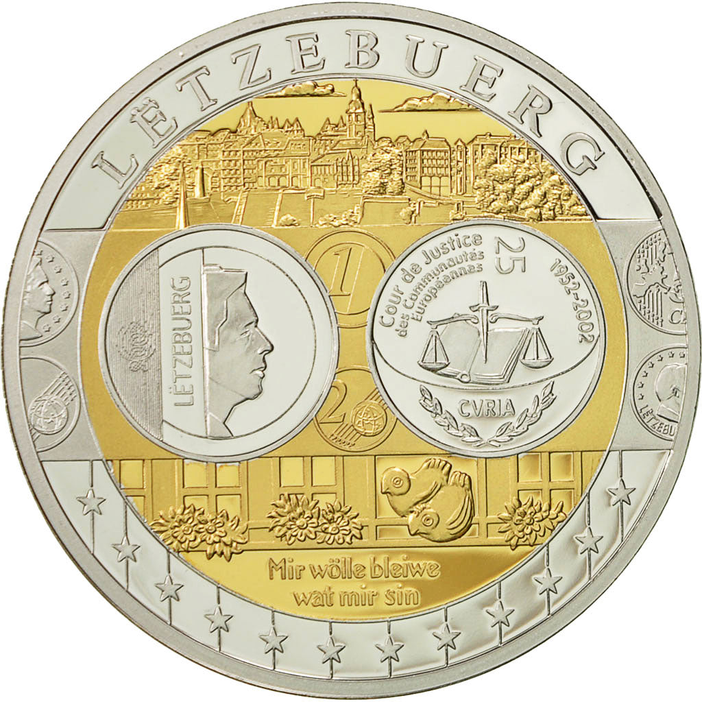 Luxembourg, Medal, Cour de Justice Européenne, 2002, MS(64), Silver