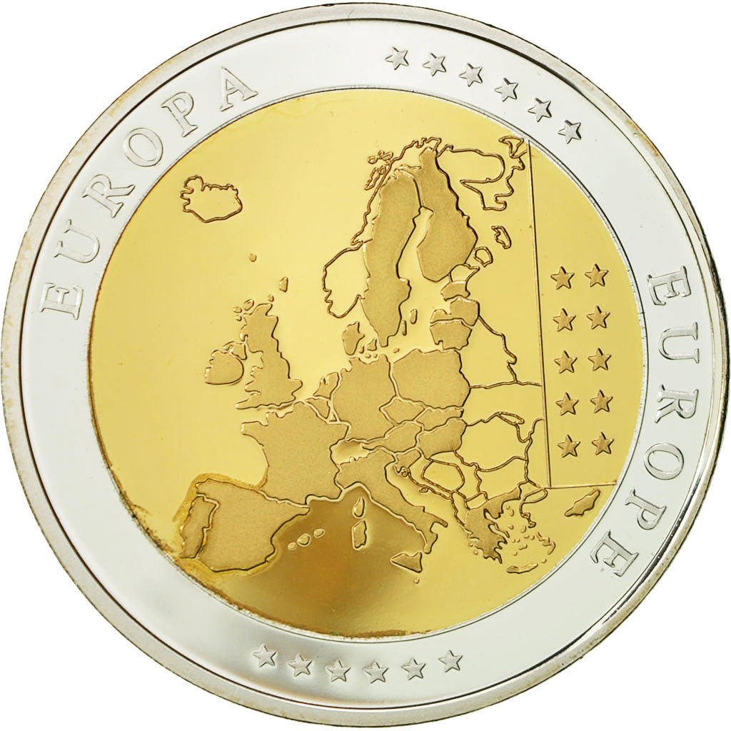 Spagna, medaglia, Juan Carlos I, Présidence de l'Union Européenne, 2002, SPL+
