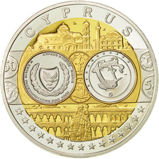 Chipre, medalla, L'Europe, 2008, SC+, Plata