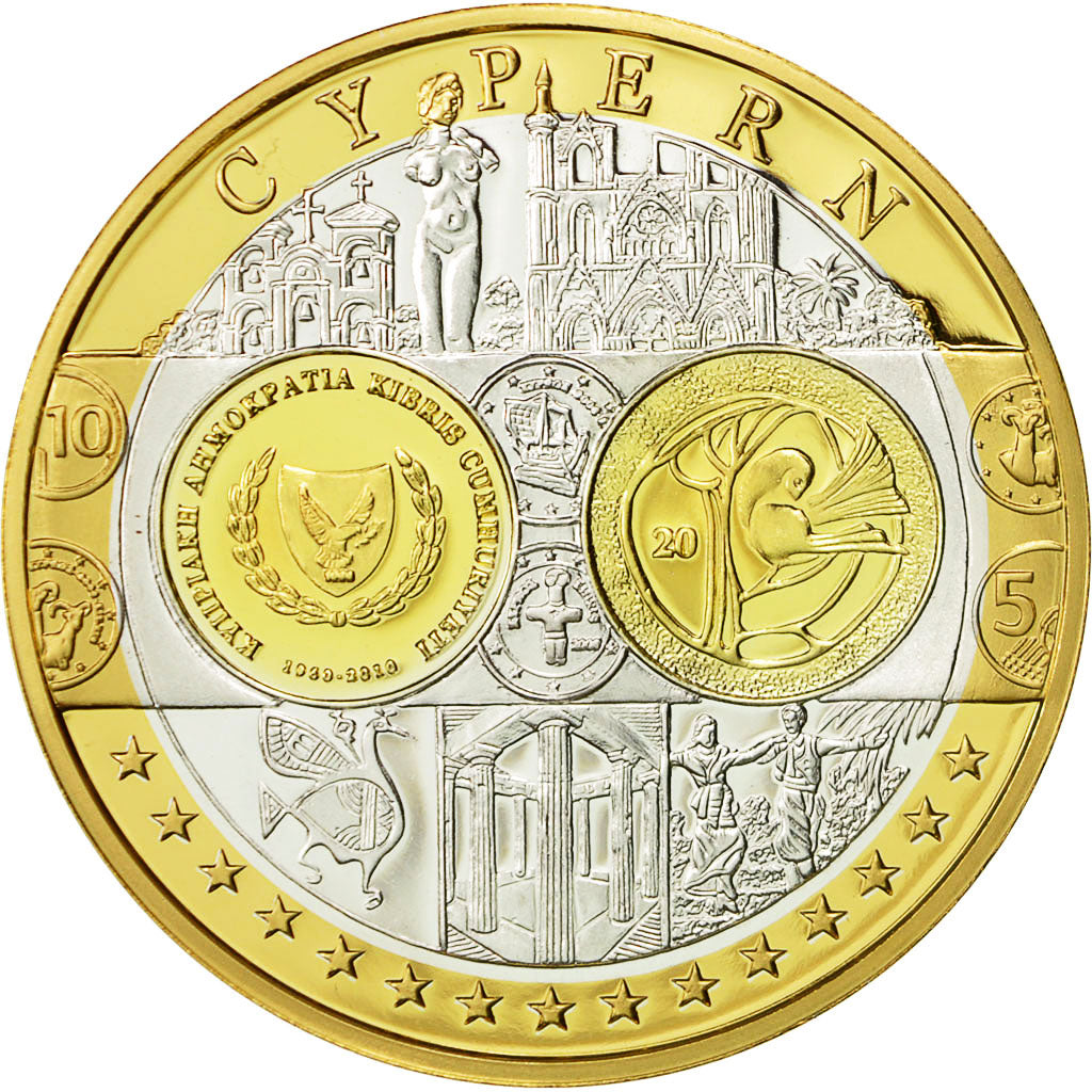 Cyprus, Medal, L'Europe, 2010, MS(64), Silver