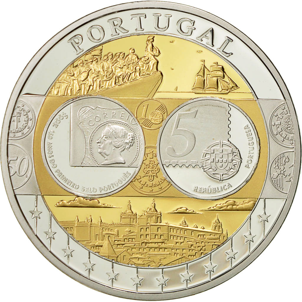 Portugal, Medal, L'Europe, 2003, MS(64), Silver