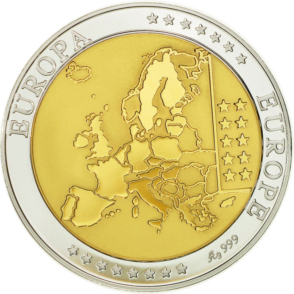 San Marino, Medal, L'Europe, 2002, MS(64), Silver