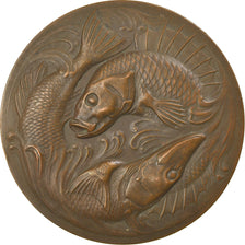 France, Medal, Pêche, Poissons, Offert par Guy Desson, Député des Ardennes