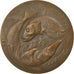 France, Medal, Pêche, Poissons, Offert par Guy Desson, Député des Ardennes