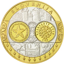 Slowenien, Medaille, L'Europe, 2008, UNZ+, Silber