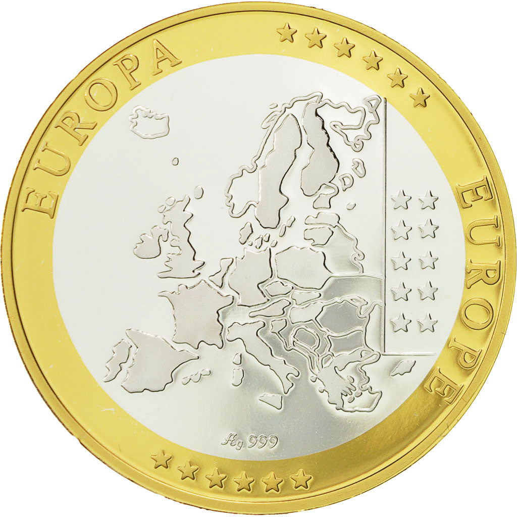 Slowenien, Medaille, L'Europe, 2008, UNZ+, Silber