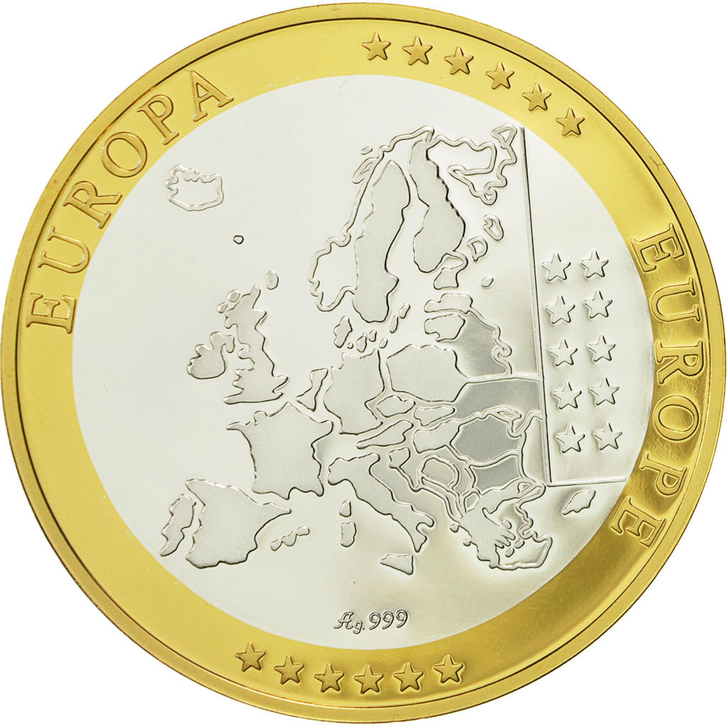 Francia, medaglia, L'Europe, 2002, SPL+, Argento