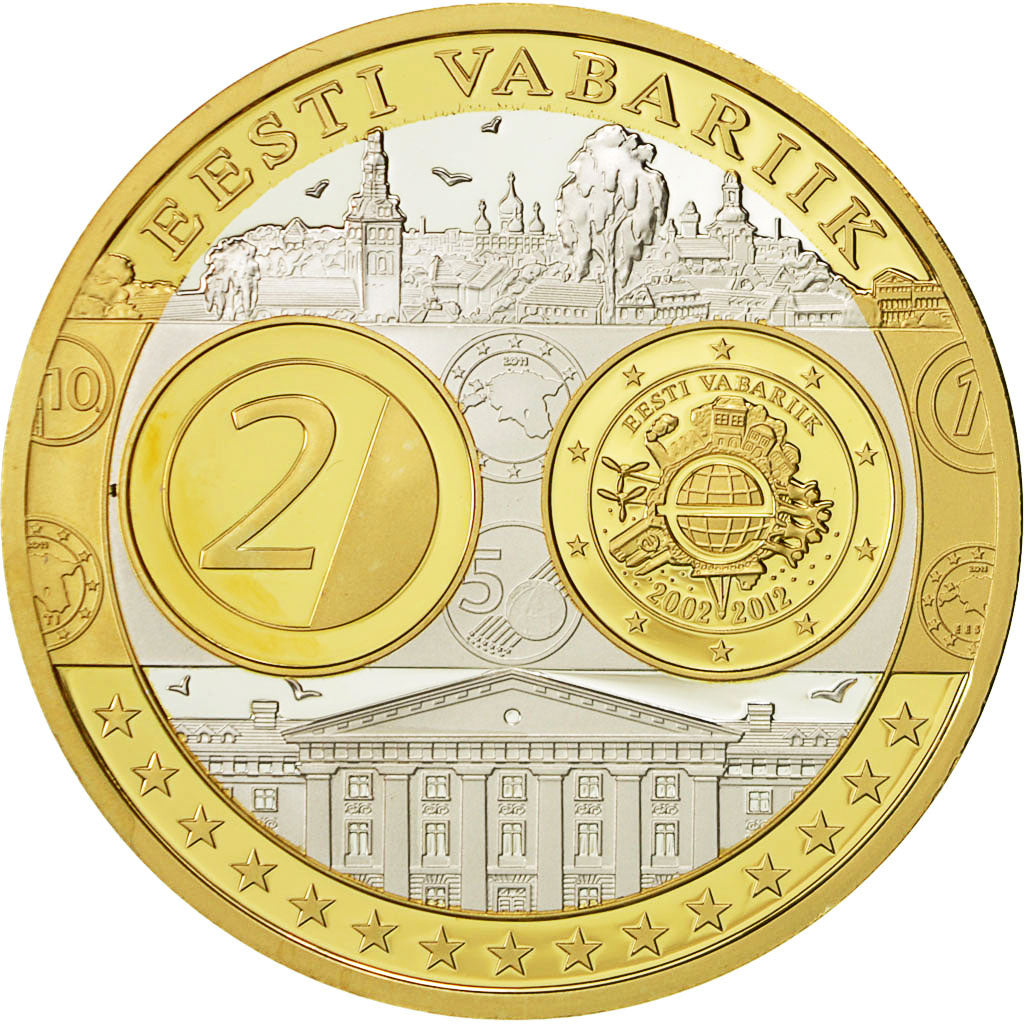 Estonia, Medaille, L'Europe, 2012, UNZ+, Silber