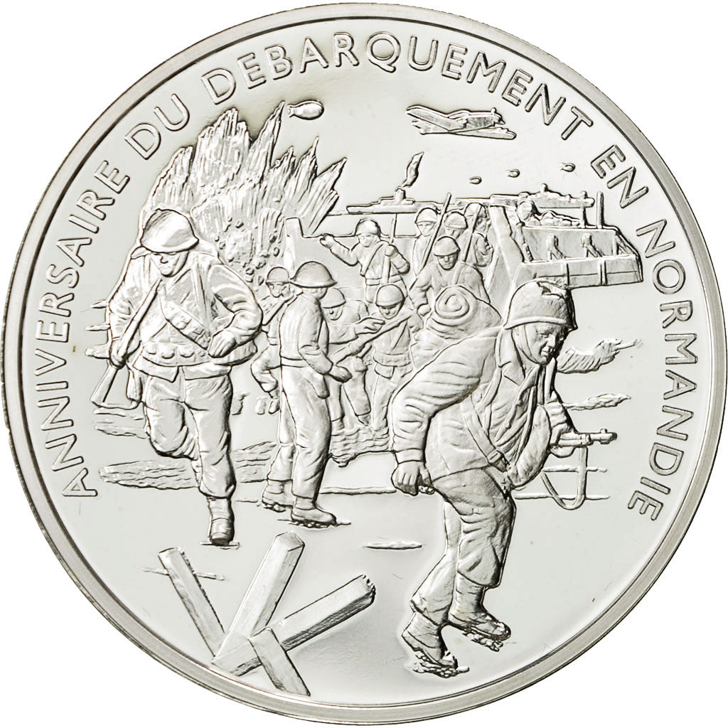 France, Médaille, Anniversaire du Débarquement de Normandie, FDC