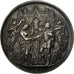 France, Médaille, Noces, Mariage, Religion, 1880, Borrel, SUP+, Argent