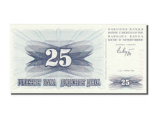 Banconote, Bosnia - Erzegovina, 25 Dinara, 1992, FDS