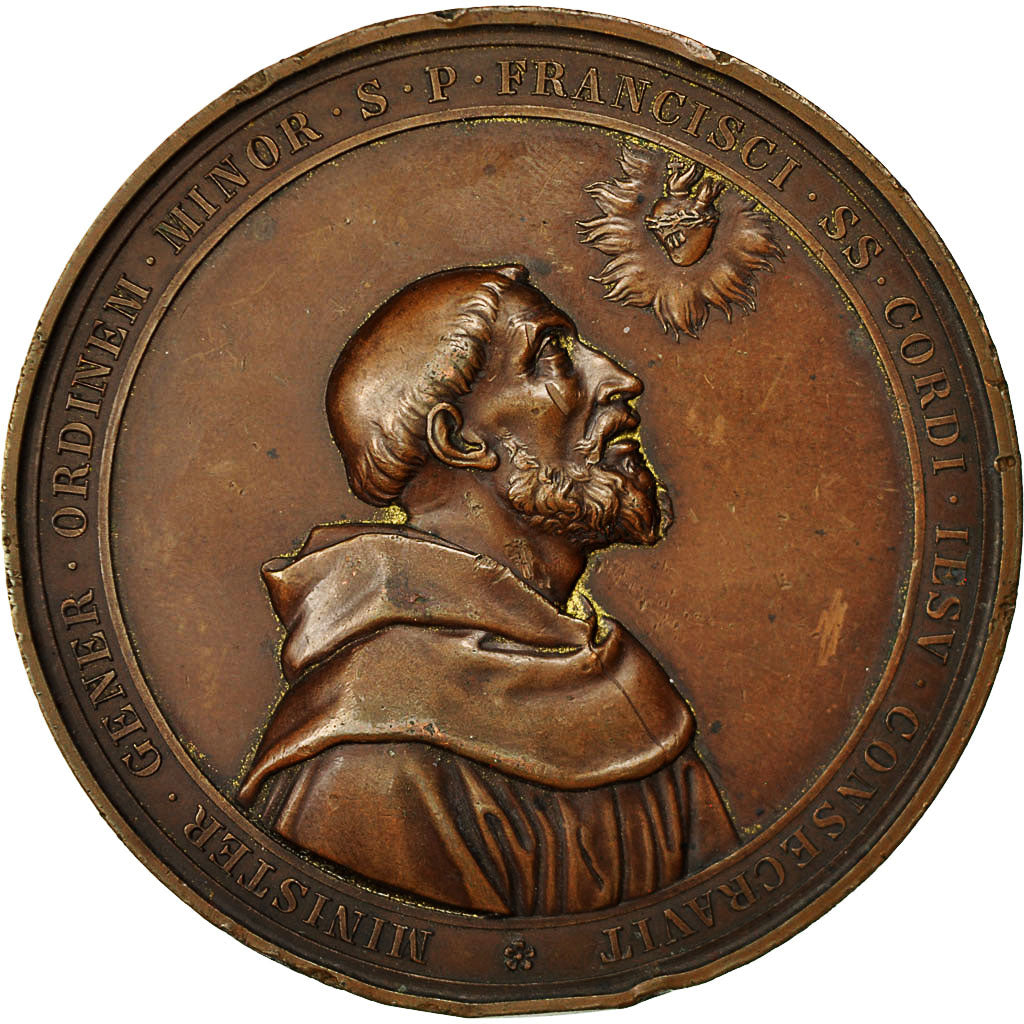 Vatican, Medal, Saint Bonaventure et Saint François d'Assise, Bianchi