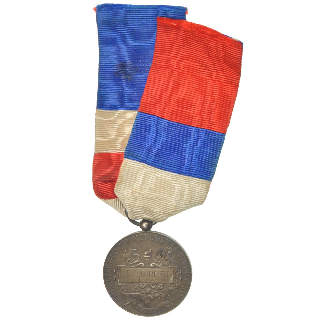 France, Ministère du Commerce et de l'Industrie, Medal, 1914, Very Good