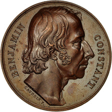 France, Medal, Benjamin Constant, 1830, Caunois, MS(60-62), Copper