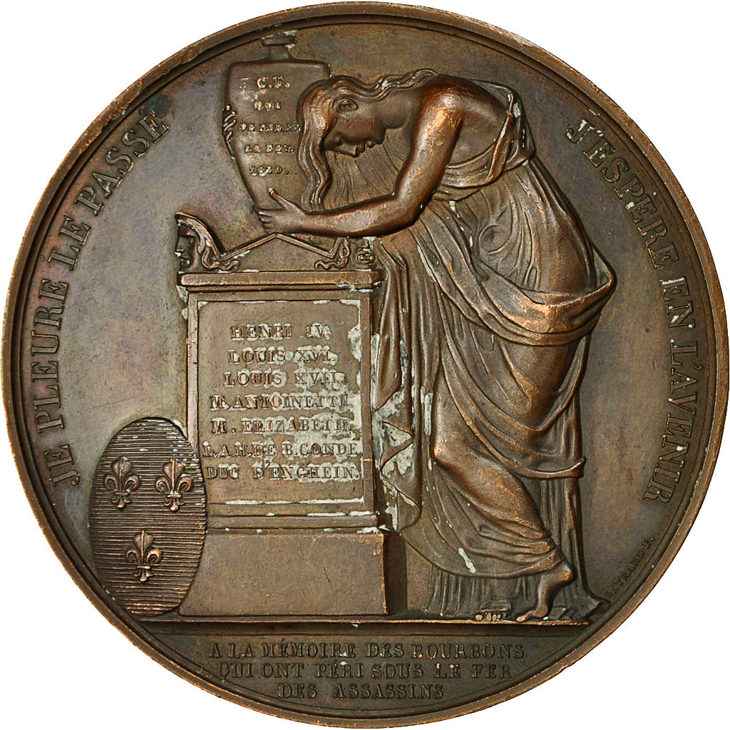 Francia, medaglia, Louis XVIII, Hommage aux Bourbons, 1820, Gayrard, SPL-, Rame