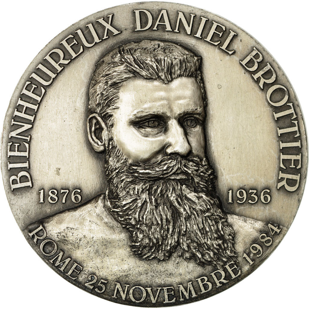 France, Medal, Religion, Bienheureux Daniel Brottier, Rome, 1984, MS(63)