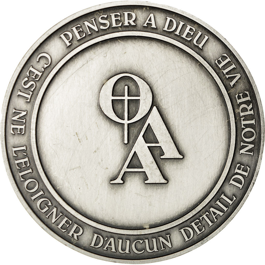 France, Medal, Religion, Bienheureux Daniel Brottier, Rome, 1984, MS(63)
