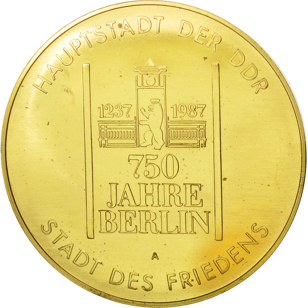 Deutschland, Medaille, 750 Ans de Berlin, 1987, VZ+, Copper Gilt