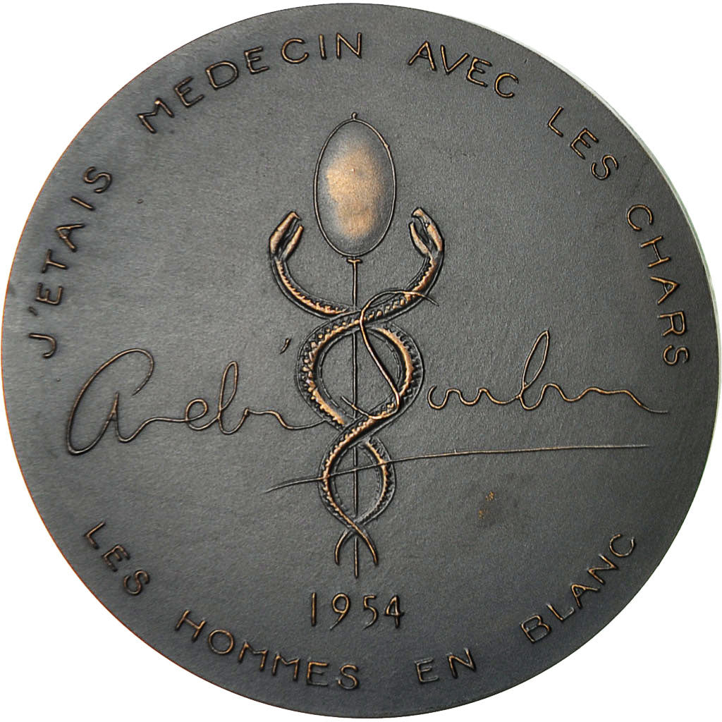 France, Medal, André Soubiran, Médecine, 1954, Coeffin, MS(60-62), Bronze