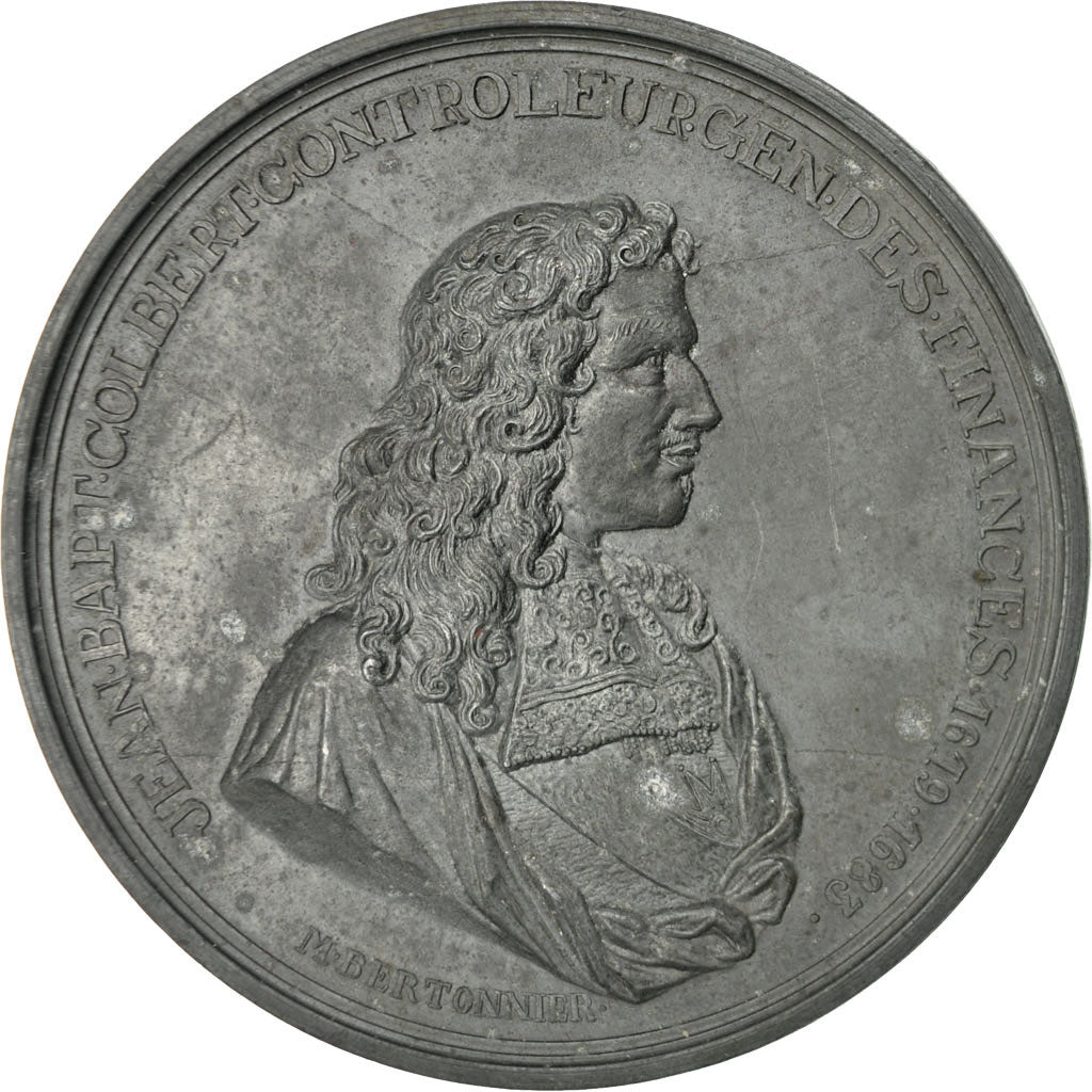 France, Medal, Louis XIV, Jean-Baptiste Colbert, 1983, Bertonnier, AU(50-53)