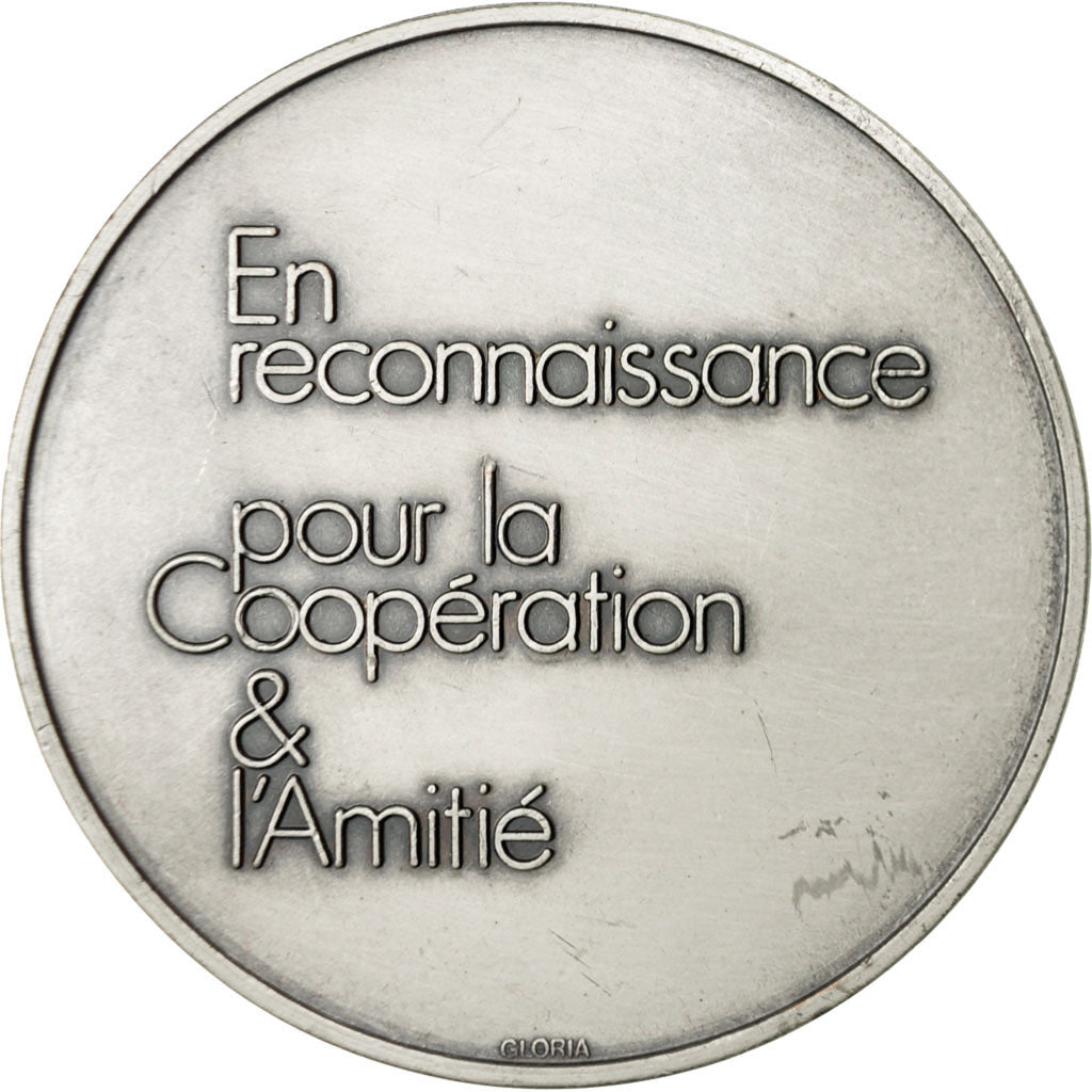 France, Médaille, Association France-RDA, Ardennes, SUP, Silvered bronze