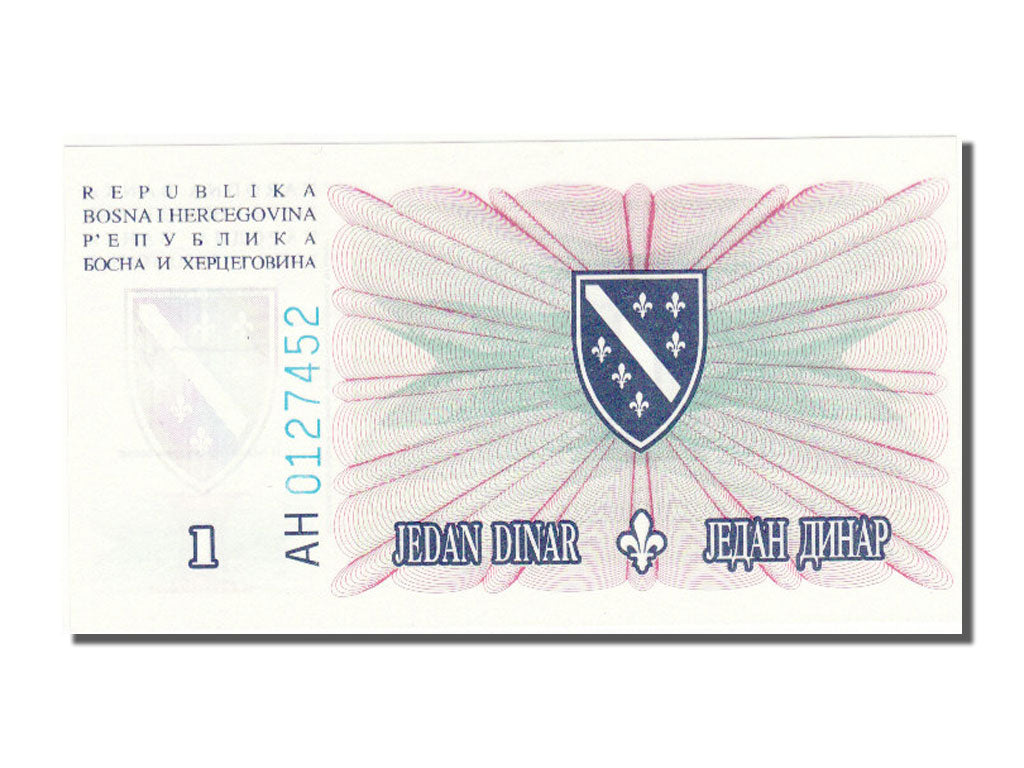 Geldschein, Bosnia - Herzegovina, 1 Dinar, 1994, UNZ