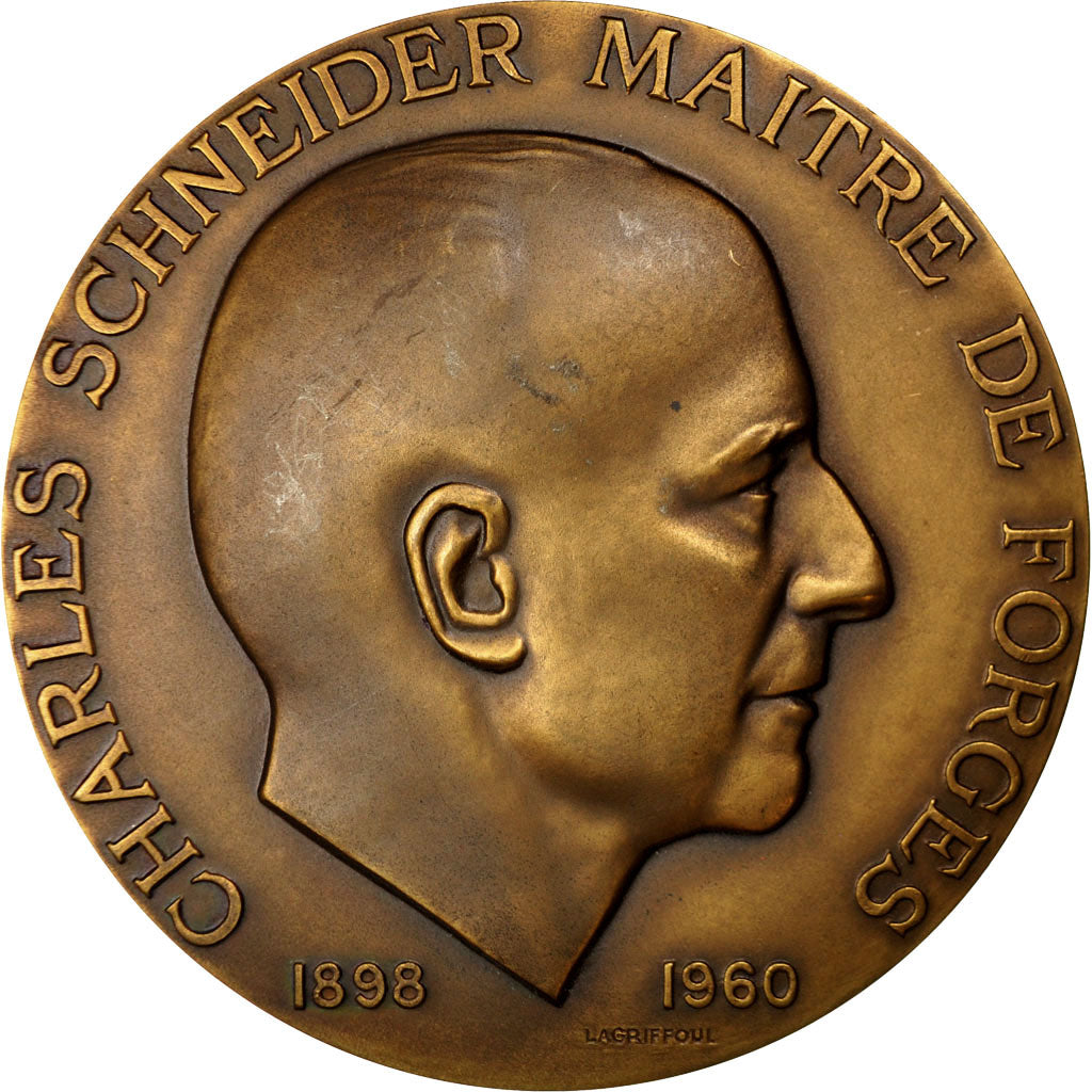 Frankrijk, Medaille, Charles Schneider, Maitre de Forges, 1960, Lagriffoul, PR+