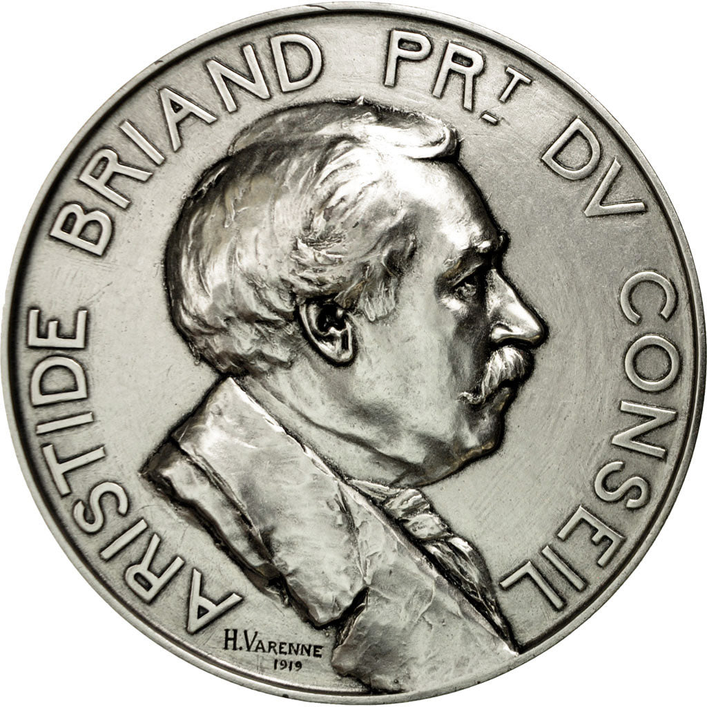 France, Medal, Aristide Briand Président du Conseil, Varenne, MS(65-70)