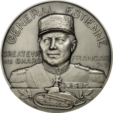 France, Medal, Général Estienne, créateur des chars français 1915, Morlon