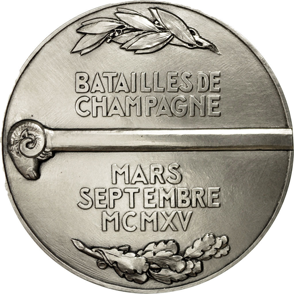 France, Medal, Première Guerre Mondiale, Batailles de Champagne, MS(65-70)