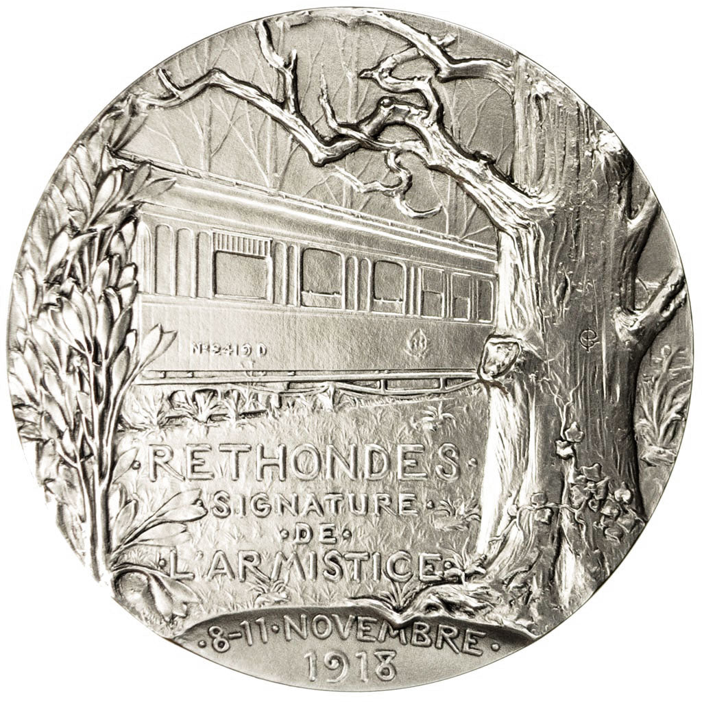 France, Médaille, Rethondes, signature de l'Armistice, 8-11 novembre 1918, FDC